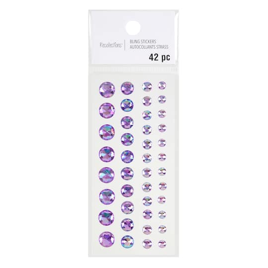 Adhesive Backed Iridescent Rhinestones by Recollections